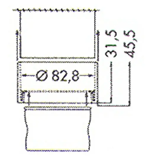 Adaptér 2 1/2" PVC na 3" LOC-LINE 81206.1 (LL81206.1)
