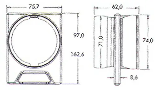 Šoupátkový ventil 2 1/2" LOC-LINE 81208.1 (LL81208.1)