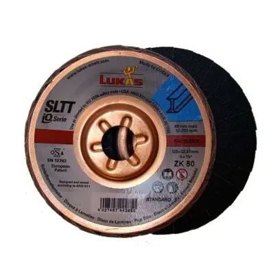 Lamelový brusný kotouč Lukas IQ SLTT 150 mm ZK 40 Zirkokorund (P 40) (LU37iQSLTT150ZK40)