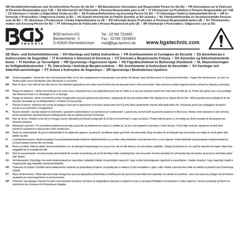 BGS 4391 Šroubovací bit 5/16" HEX inbus 14 mm