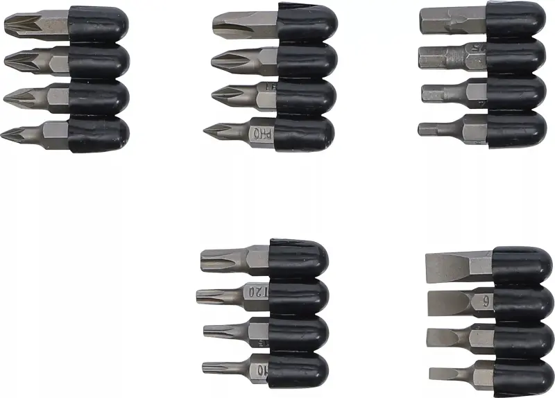 Šroubovací bity 1/4" Kraftmann 20 dílů, SB balení, zatíž. do 5 kg. BGS 4830 (BGS104830)