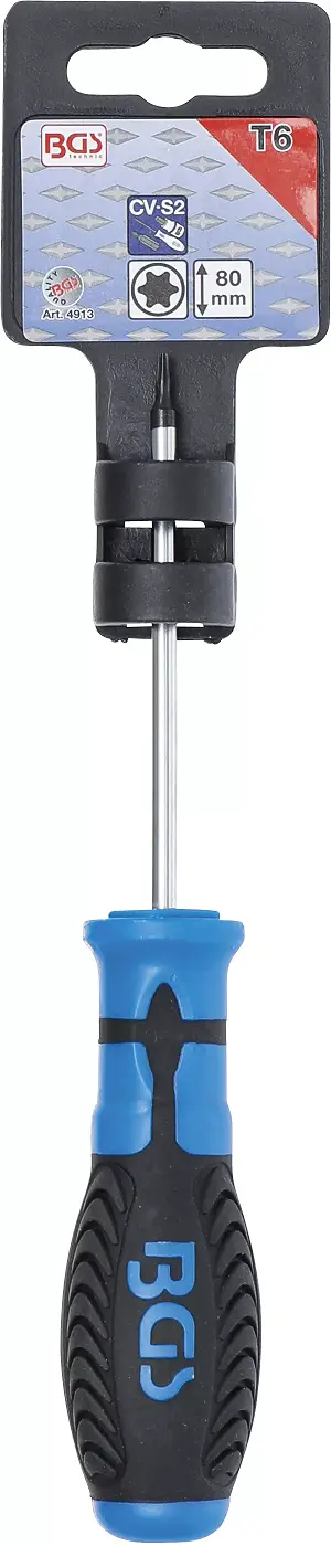 šroubovák T-profil T6 x 80 mm,1/4" vnitřní čtyřhran (BGS104913)
