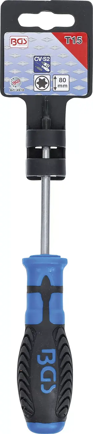 šroubovák T-profil T15 x 80 mm,1/4" vnitřní čtyřhran (BGS104918)