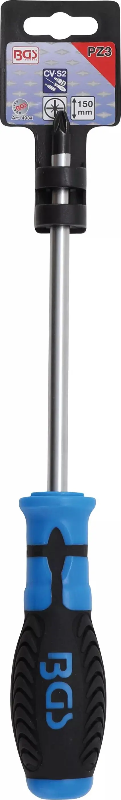 Křížový šroubovák PZ 3 x 150 mm BGS 4934 Black tip (BGS104934)