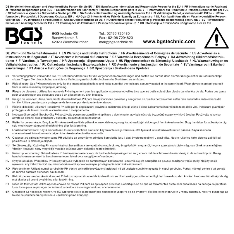 Křížový šroubovák PH 3 x 150 mm BGS 4937 Black tip (BGS104937)