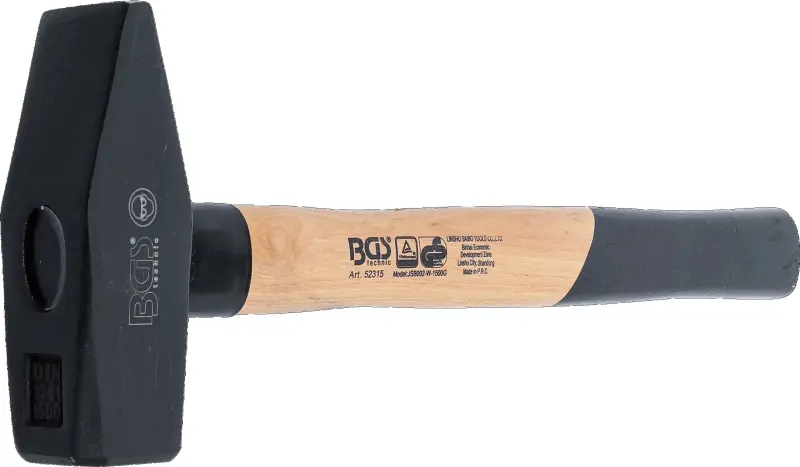 Zámečnické kladivo 1500 g BGS1052315, hickory rukojeť, TÜV-GS (BGS1052315)