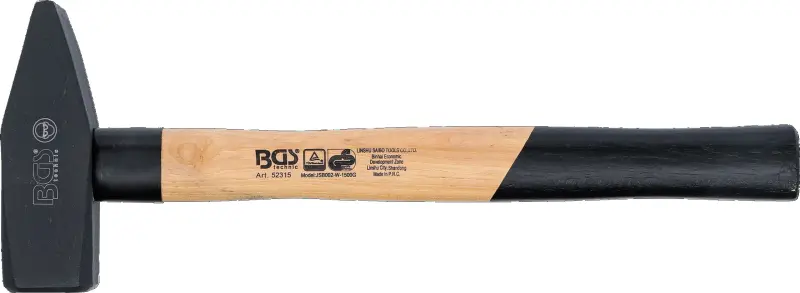 Zámečnické kladivo 1500 g BGS1052315, hickory rukojeť, TÜV-GS (BGS1052315)