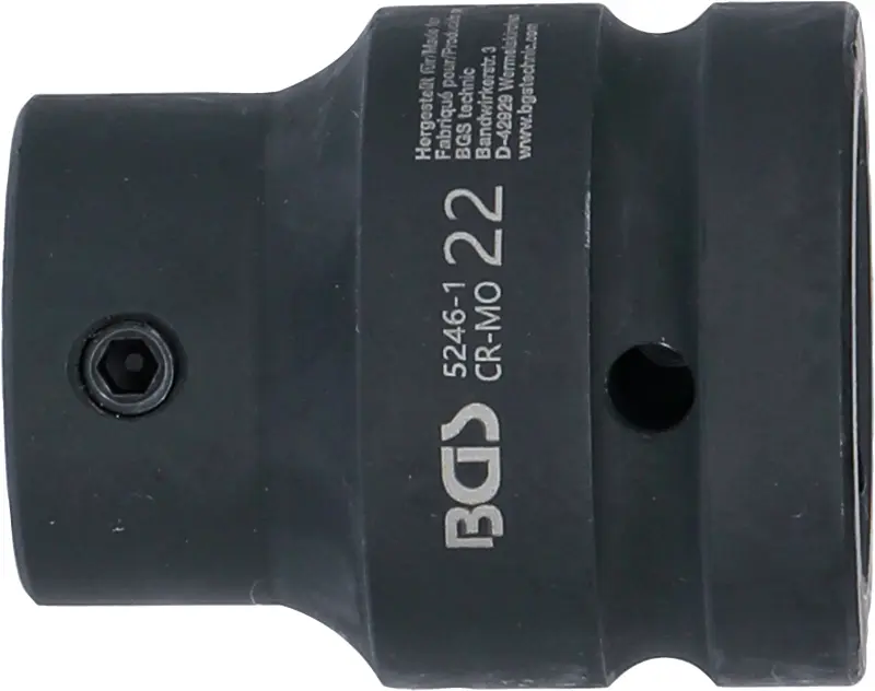 Adaptér vnitřní 1" BGS105246-1, vnitřní šestihran 22 mm, tvrzený (BGS105246-1)
