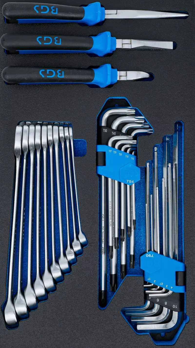 Pěnová vložka BGS 2002-8 Kombinované a zástrčné klíče, kleště - 31 ks  (BGS102002-8)