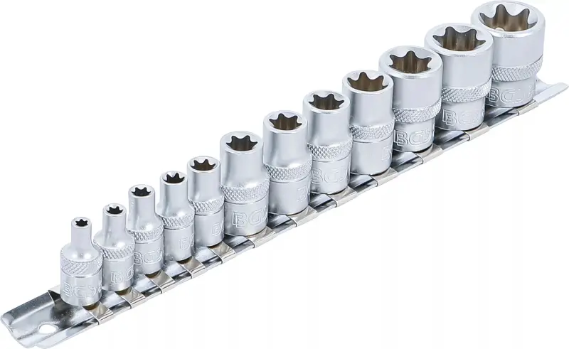 Sada nástrčných hlavic E-profil 6,3 mm (1/4