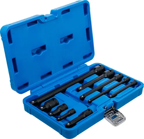 Sada silového prodloužení 6,3 mm (1/4") / 10 mm (3/8") / 12,5 mm (1/2") 9 dílná BGS1025145 (BGS1025145)