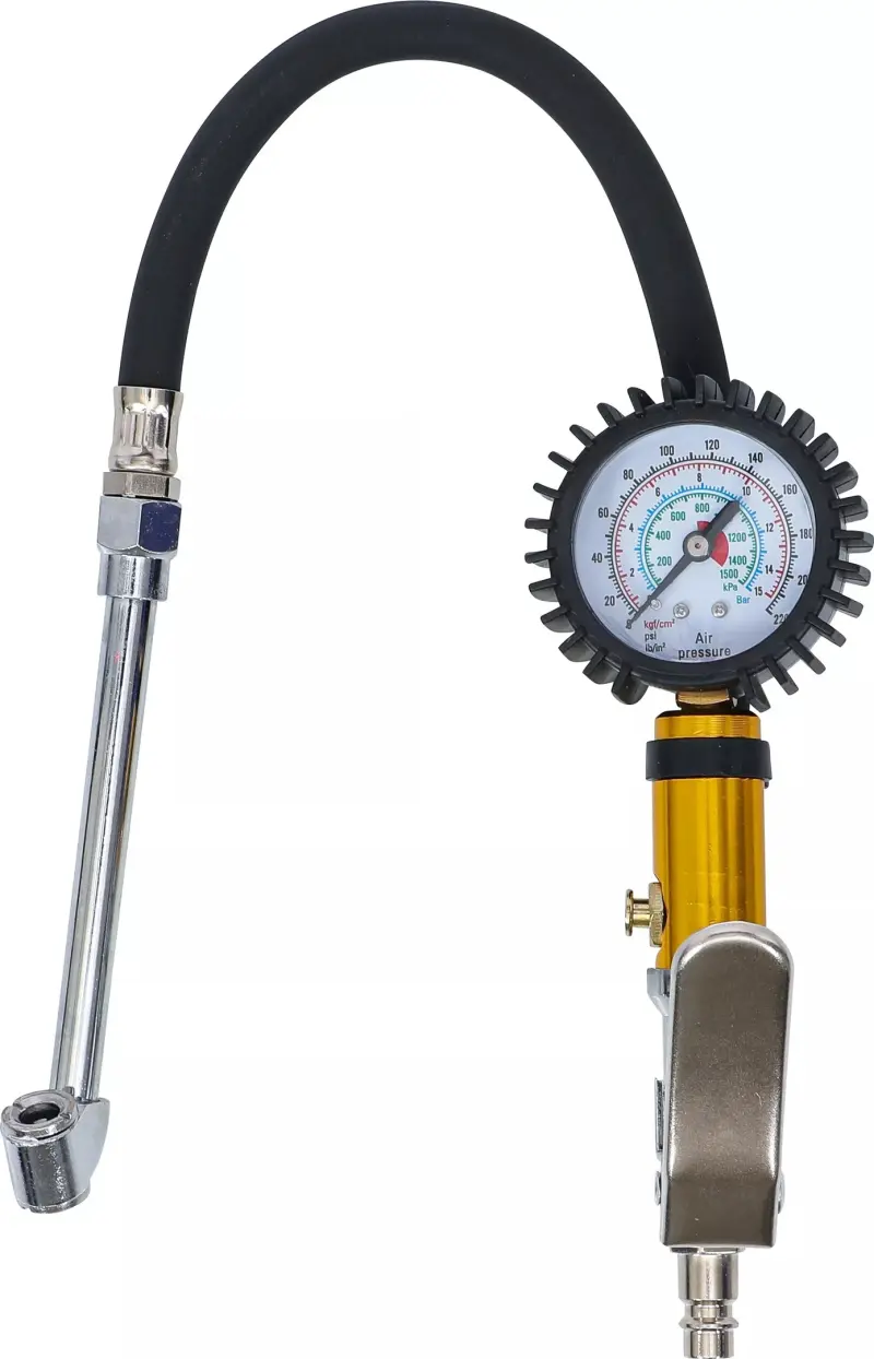 Sada BGS1055412 pro huštění pneumatik s manometrem 0 ÷ 15 barů (BGS1055412)