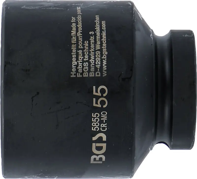 Nástrčná hlavice 1" 55 mm BGS105855 tvrzená, Pro Torque (BGS105855)