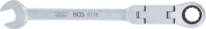 Očkoplochý klíč 18 mm BGS106178 s dvojitým kloubem (BGS106178)