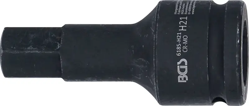 Zástrčná bitová hlavice 3/4" HEX 21 x100 mm BGS106185-H21 rázová (BGS106185-H21)