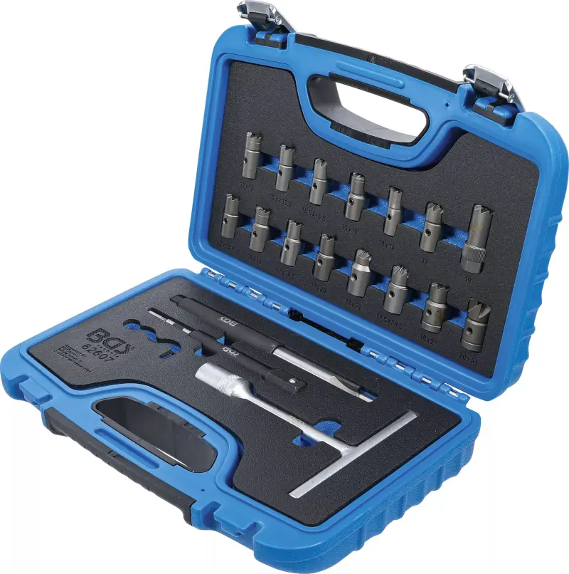 Frézy na sedla vstřikovačů BGS1062607 (Sada 19 dílů) (BGS1062607)