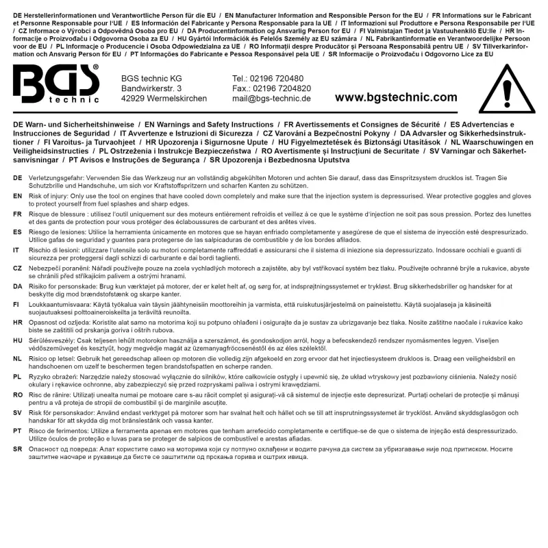 Frézy na sedla vstřikovačů BGS1062607 (Sada 19 dílů) (BGS1062607)