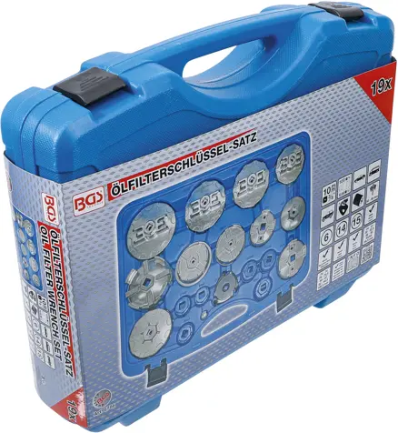 Sada klíčů na olejové filtry | 19dílná (BGS106786)