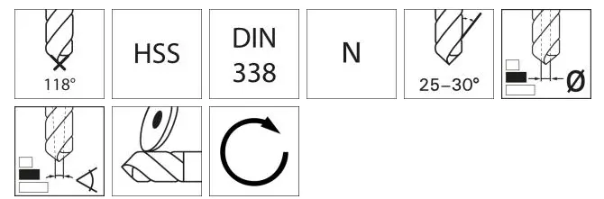 DrillboyXL 55dílné s A002 HSS vrtáky Dormer