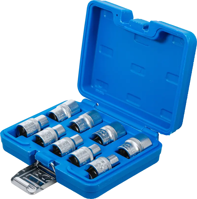 Nástrčné hlavice 1/2" E-profil E10 ÷ E24 BGS106425 Sada 9 dílů (BGS106425)
