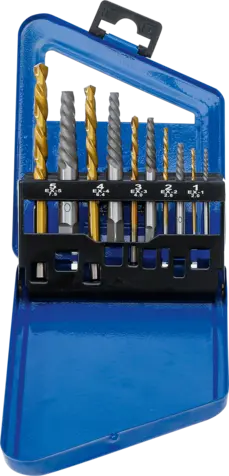 Vytahováky zalomených šroubů včetně vrtáků 2 ÷ 7,5 mm BGS106780 (Sada 10 dílů) (BGS106780)