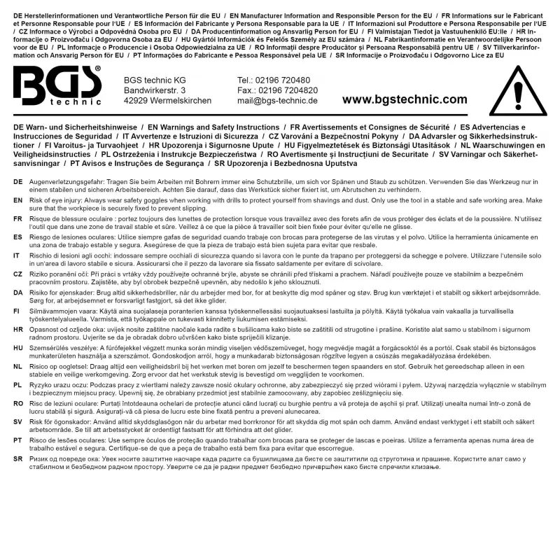 Vrtáky HSS pr. 10 ÷ 15 mm s kuželovou stopkou BGS106801 (Sada 5 dílů) (BGS106801)