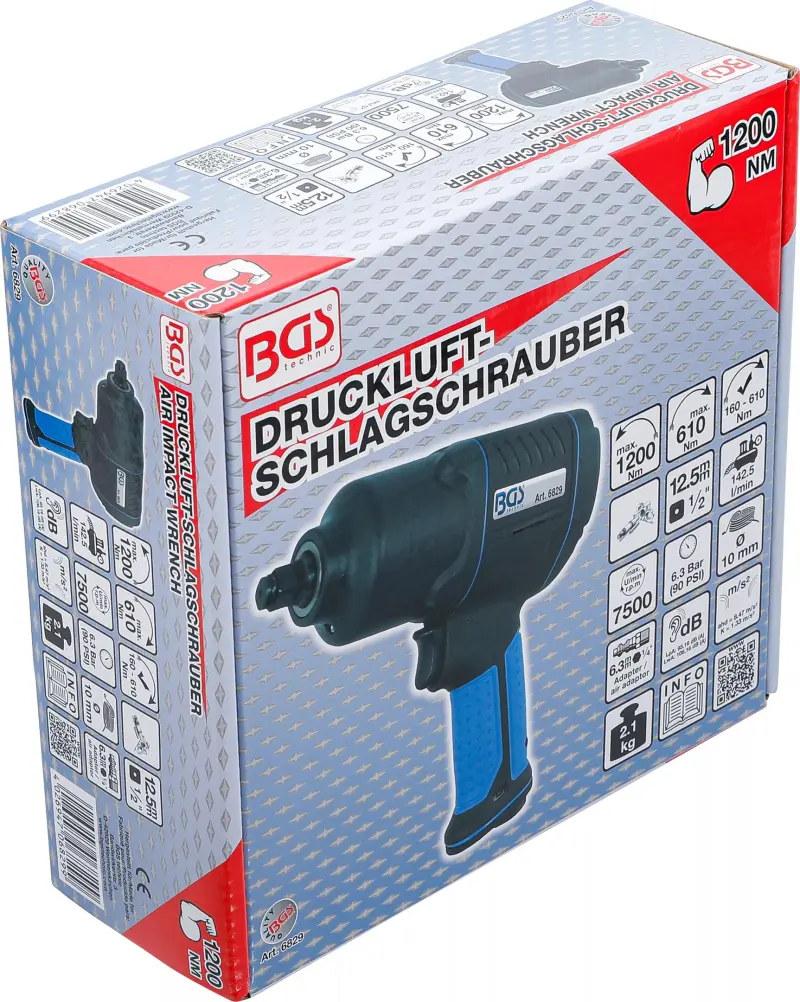 Pneumatický rázový utahovák 1/2" BGS106829 (1200 Nm) (BGS106829)