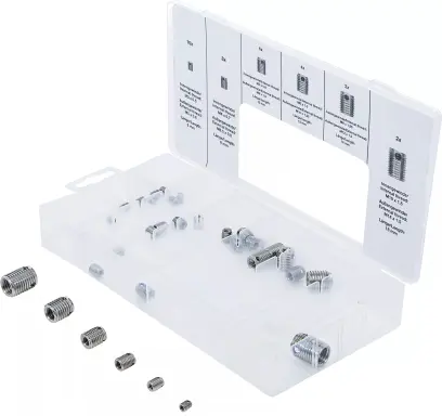 Závitové vložky M3 ÷ M10 BGS106844, samořezné Sada 32 dílů (BGS106844)