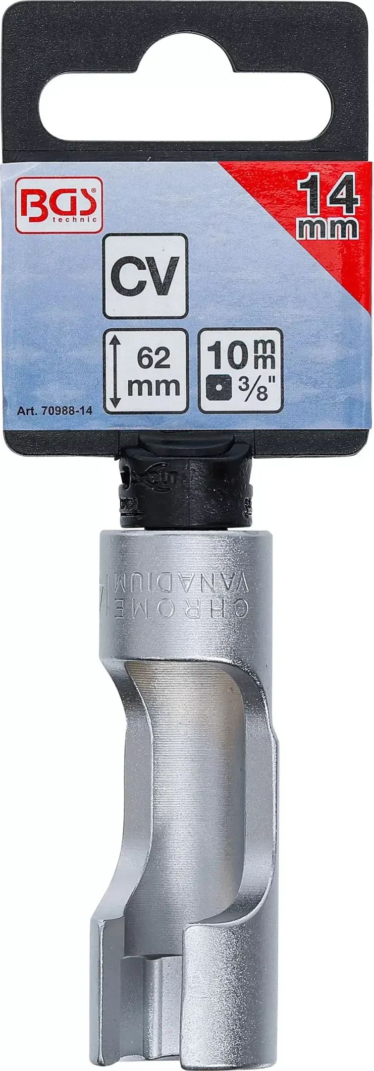 Speciální nástrčná hlavice 3/8" 14 mm BGS 709188-14 s drážkou (BGS1070988-14)