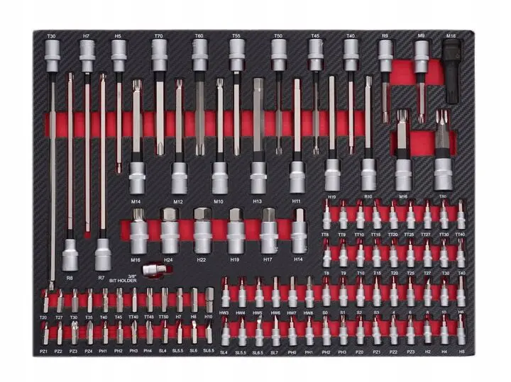 Dílenská skříň, dílenský vozík s nářadím Tagred TA217 72 zubé ráčny (298 dílů) (TA217)