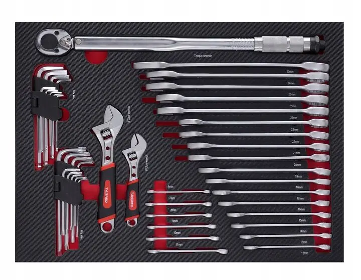 Dílenská skříň, dílenský vozík s nářadím Tagred TA217 72 zubé ráčny (298 dílů) (TA217)