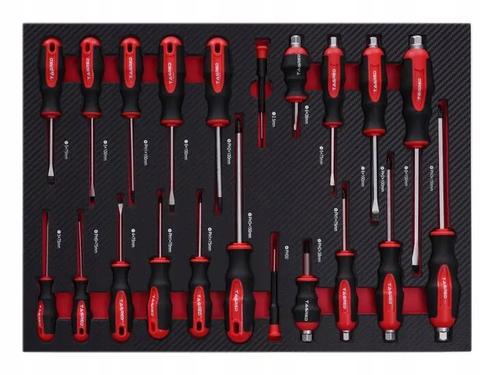 Dílenská skříň, dílenský vozík s nářadím Tagred TA217 72 zubé ráčny (298 dílů) (TA217)