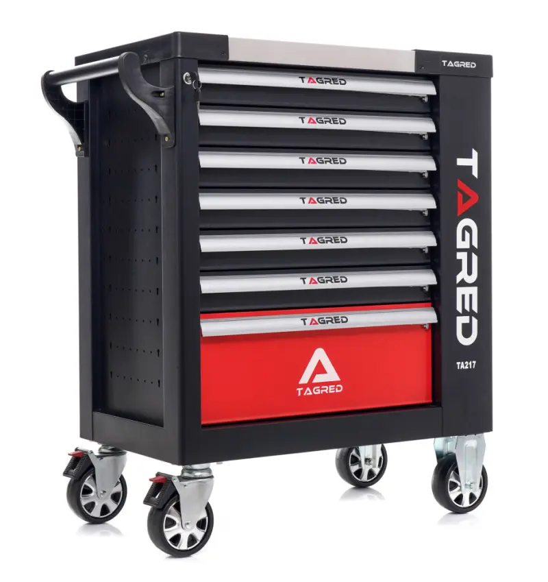 Dílenská skříň, dílenský vozík s nářadím Tagred TA217 72 zubé ráčny (298 dílů) (TA217)