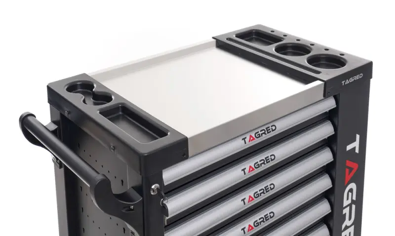 Dílenská skříň, dílenský vozík s nářadím Tagred TA217 72 zubé ráčny (298 dílů) (TA217)