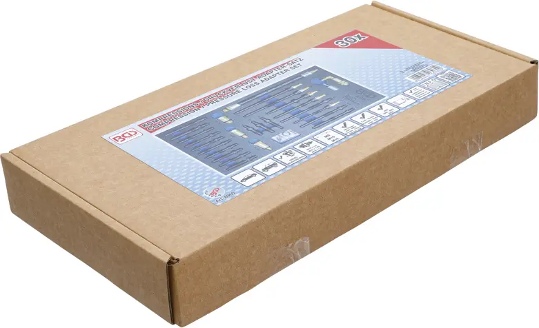 Nářaďový modul 1/3 - BGS106960 Adaptéry pro testery na zkoušku komprese a úniku tlaku (Sada 30 dílů) (BGS106960)