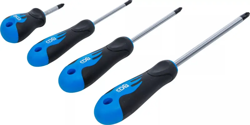 Šroubováky JIS 1 ÷ 3 BGS1070049 (křížová drážka dle japonských norem) (Sada 4 díly) (BGS1070049)