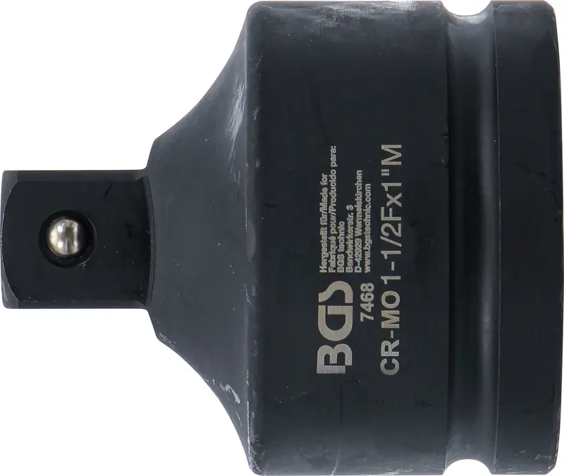 Silový nástrčný ořech  vnitřní čtyřhran 38 mm (1-1/2") - vnější čtyřhran 25 mm (1")