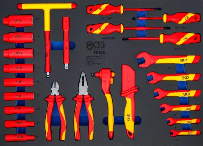 Vložka do dílenského vozíku 3/3: Nářadí, ráčna + nástrčné hlavice 3/8