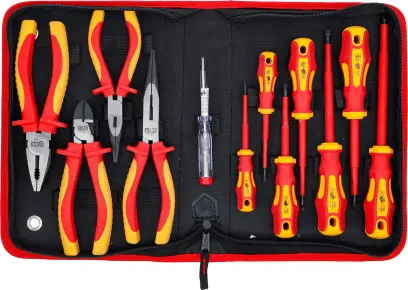 Kleště a šroubováky VDE BGS107140 v kazetě (Sada 12 dílů) (BGS107140)
