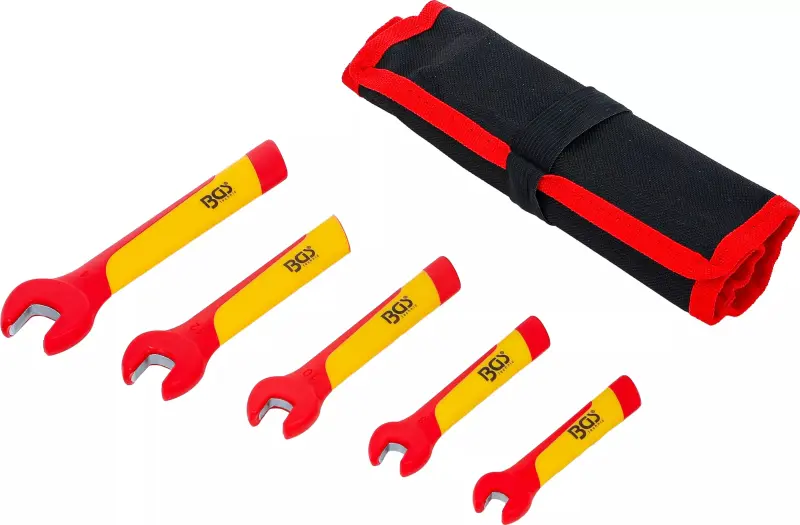 Jednostranné ploché klíče VDE 7 - 14 mm (sada 5 dílná), BGS107159 (BGS107159)
