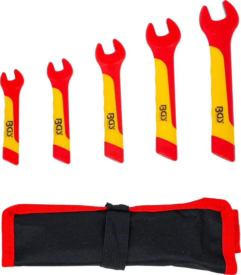 Jednostranné ploché klíče VDE 7 - 14 mm (sada 5 dílná), BGS107159 (BGS107159)