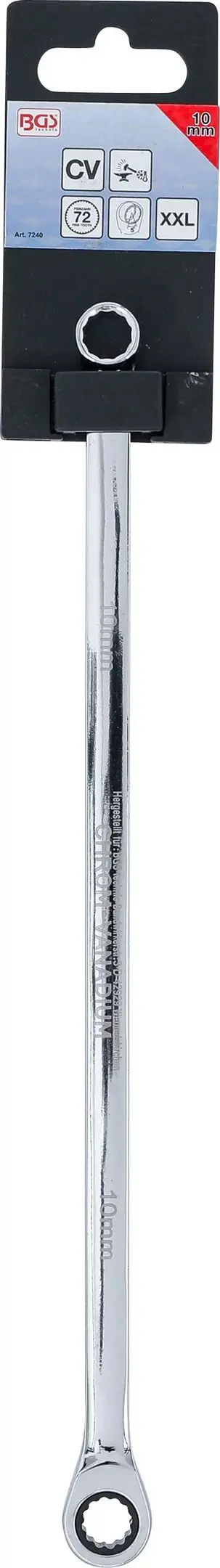 Očkový ráčnový klíč 10 mm BGS107240 extra dlouhý (BGS107240)