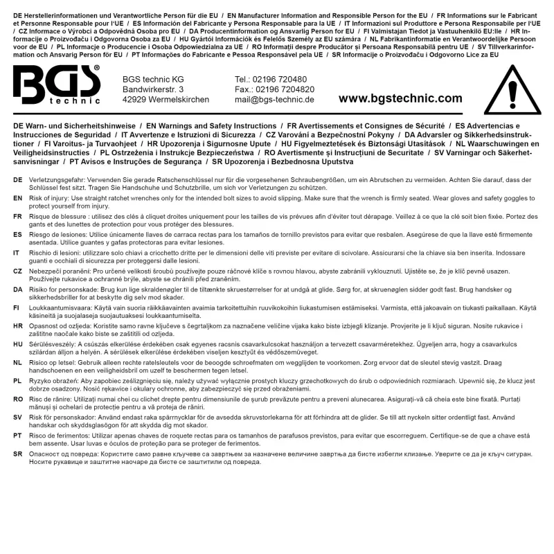 Očkový ráčnový klíč 13 mm BGS107243aextra dlouhý (BGS107243)