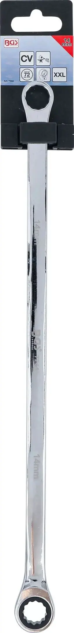 Očkový ráčnový klíč 14 mm BGS107244 extra dlouhý (BGS107244)