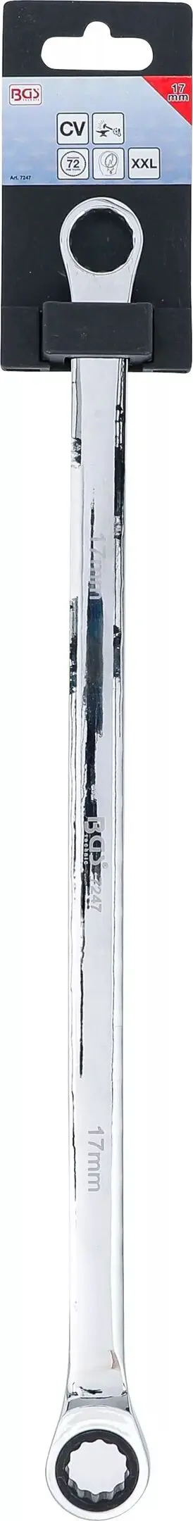 Očkový ráčnový klíč 17 mm BGS107247 extra dlouhý (BGS107247)