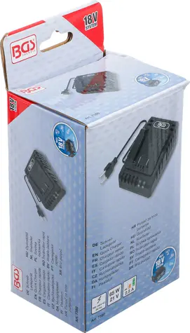 Aku rychlonabíječka BGS Technic BGS7380, nabíječka pro 18 V systém akumulátorů BGS (2,5 A) (BGS107380)