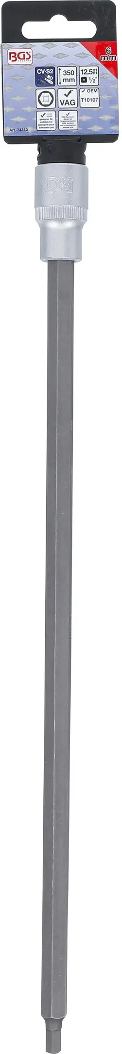 Zástrčná bitová hlavice 1/2" šestihran 6 x 350 mm BGS1074360 pro VAG (BGS1074360)