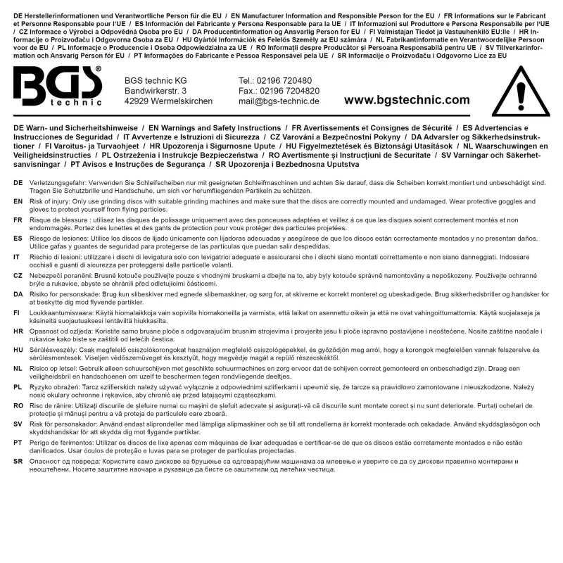 Náhradní brusný nástavec pr. 60 x 28 mm BGS1074450-6 (BGS1074450-6)