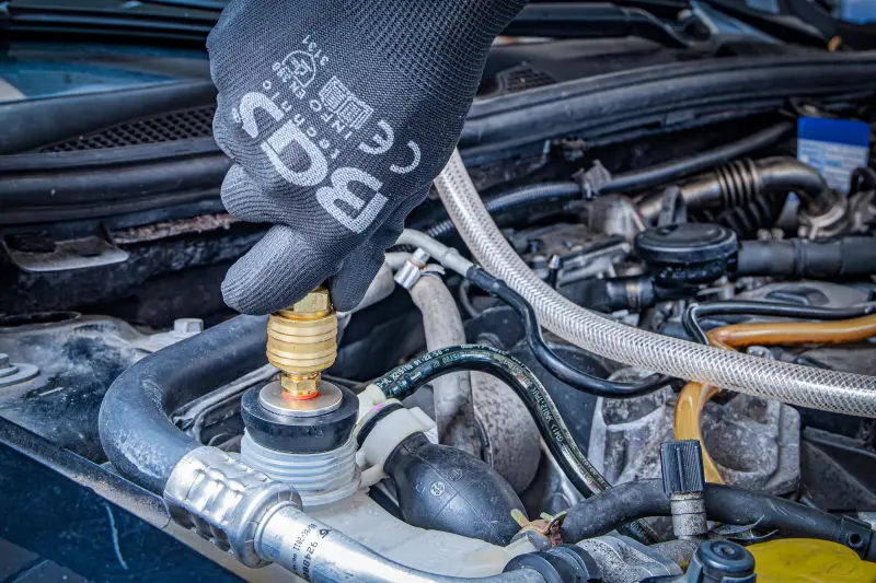 Zařízení na proplach a čištění chladicího systému BGS1074593 (Sada 12 ks) (BGS1074593)