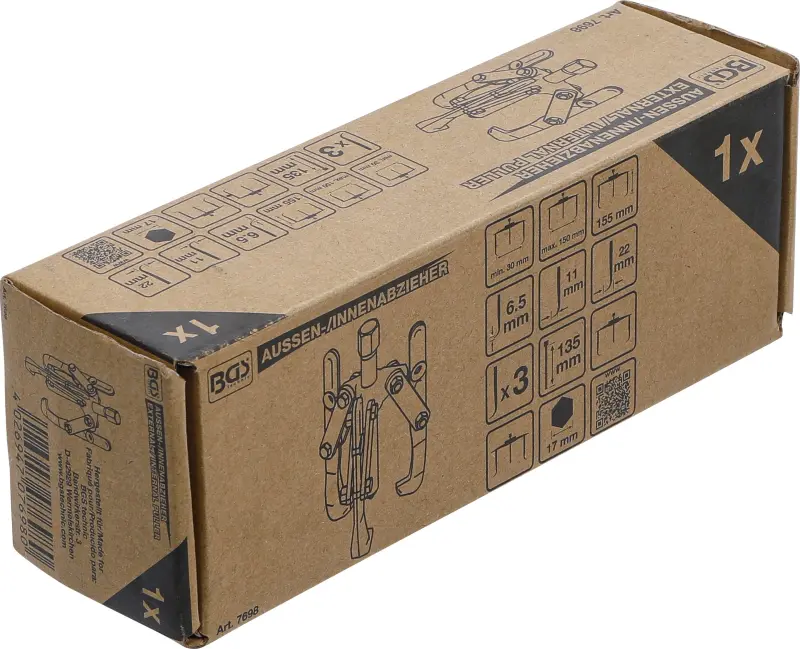 Vnější/vnitřní 3ramenný stahovák 30 ÷ 150 mm BGS107698 (BGS107698)